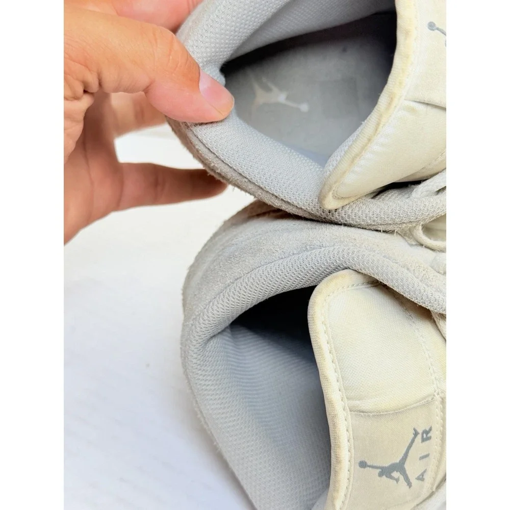 Nike Air Jordan 1 Mid Men Size 10 FQ7720-002 Neutral Grey Smoke Grey Shoes